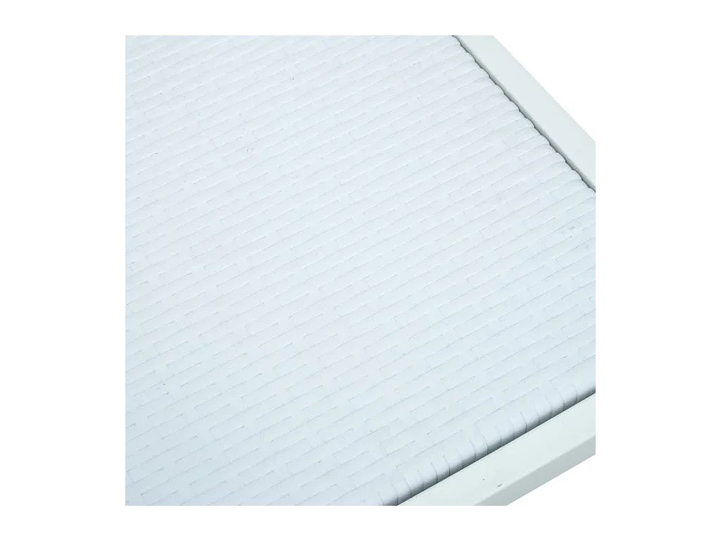 Ensemble à manger de jardin 9 pcs Blanc