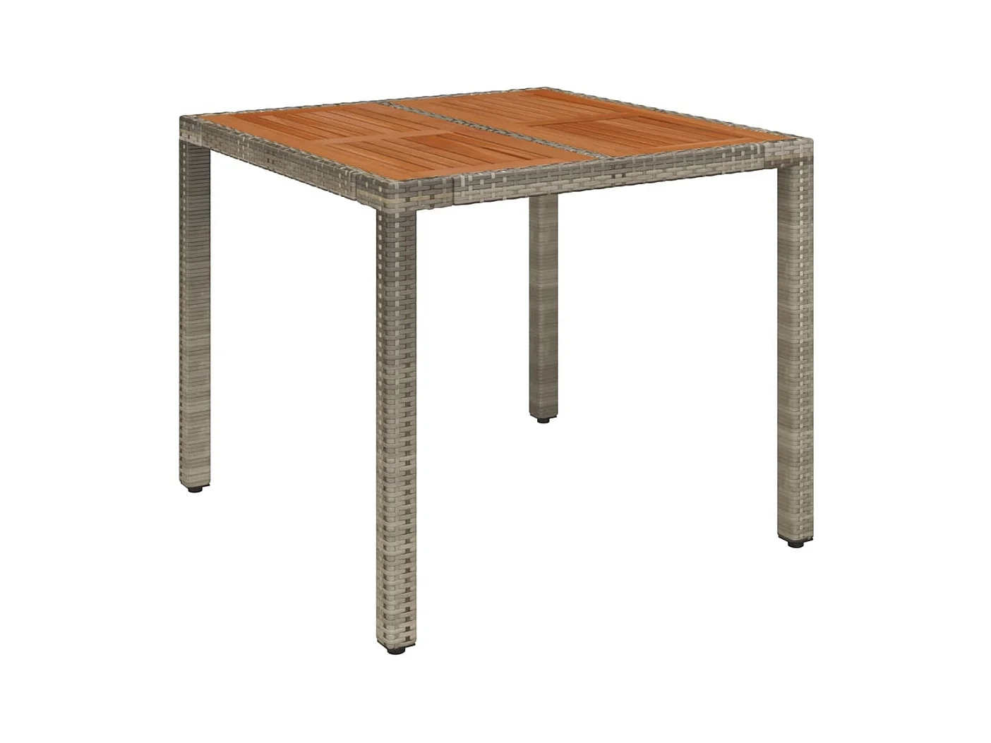 3-delige Tuinset met kussens poly rattan grijs