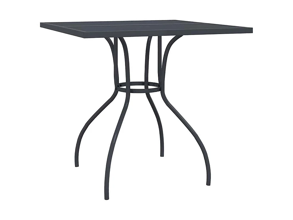 Ensemble à manger de jardin 3 pcs anthracite acier