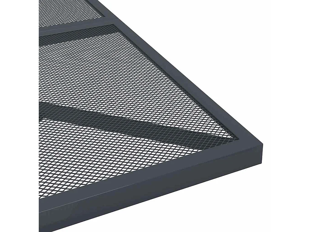 Ensemble à manger de jardin 3 pcs anthracite acier