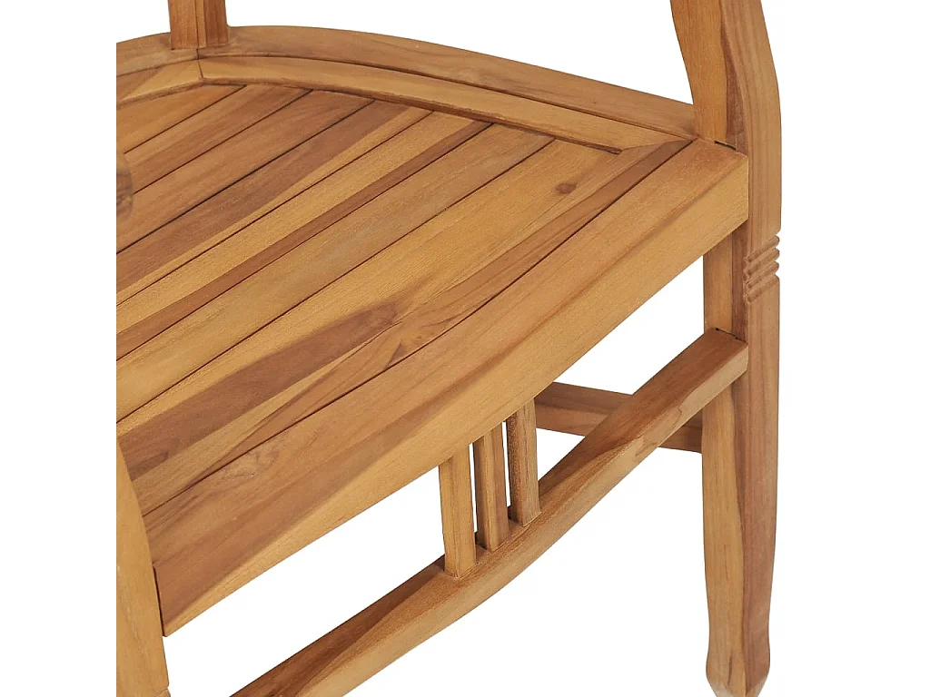 Ensemble à manger de jardin 5 pcs bois de teck solide