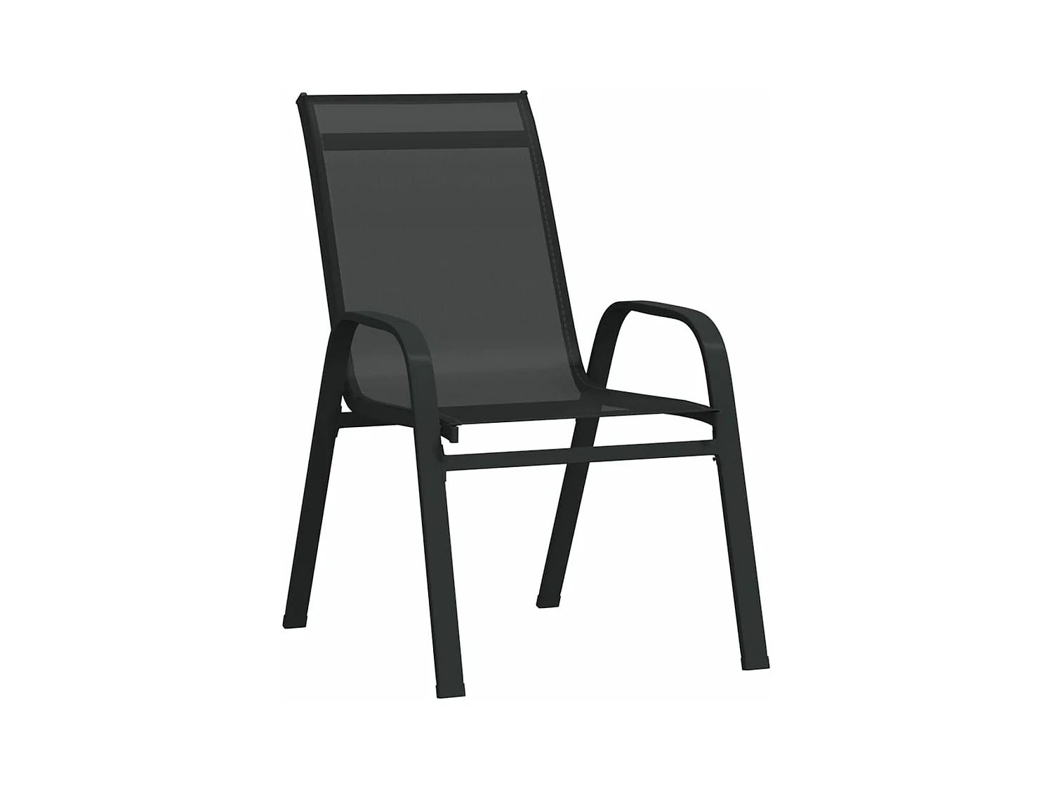 Juego de comedor de jardín 9 piezas negro