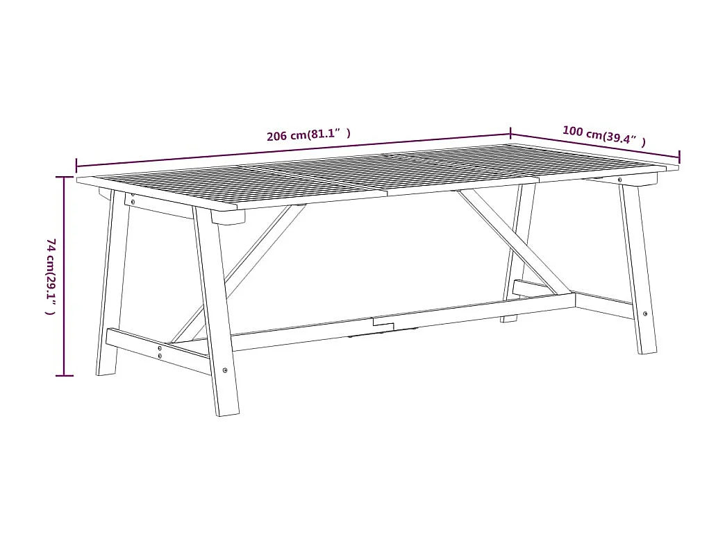 9 pcs conjunto de jantar para jardim madeira de acácia maciça