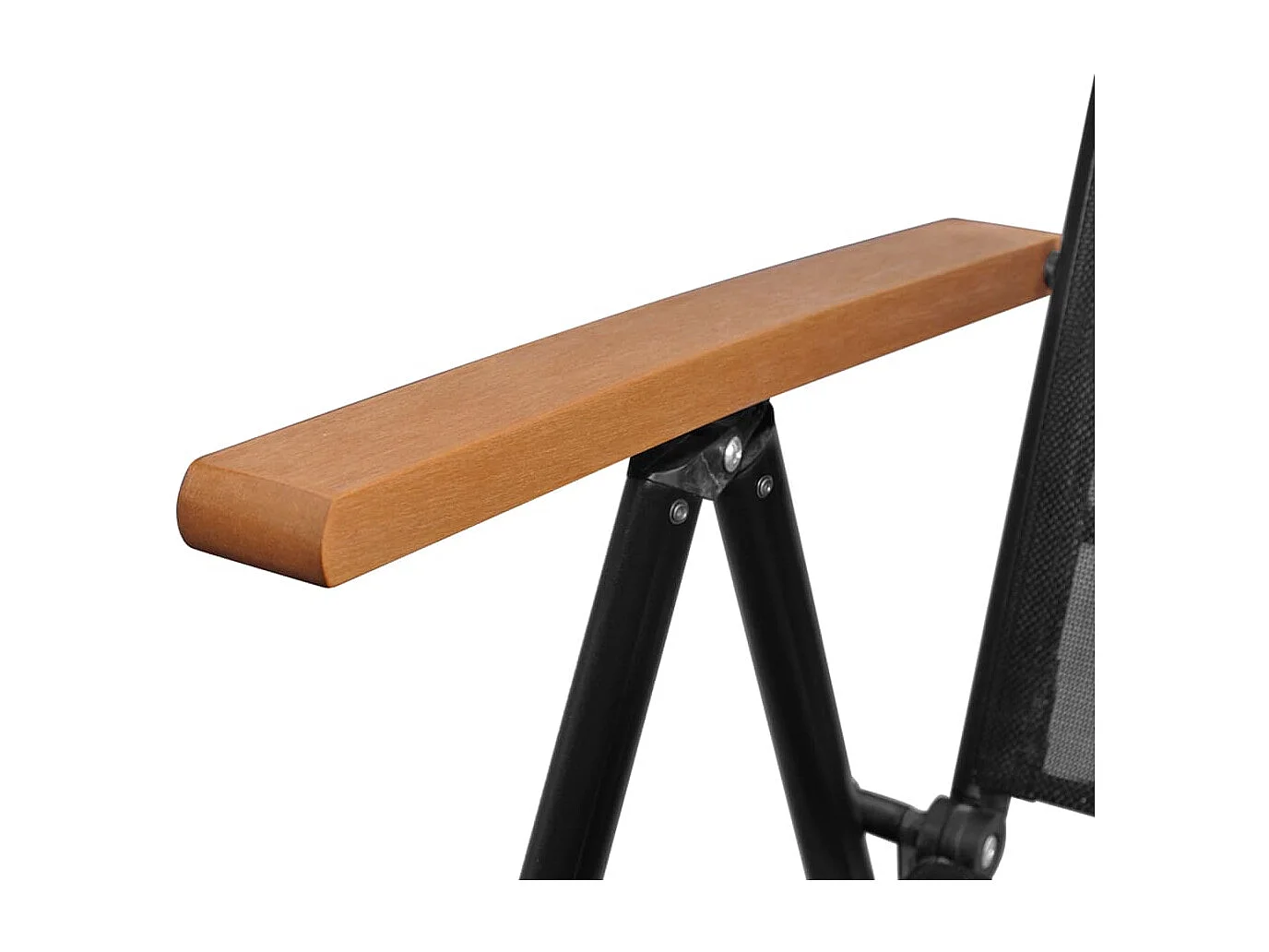 7-tlg. Garten-Essgruppe Aluminium Schwarz