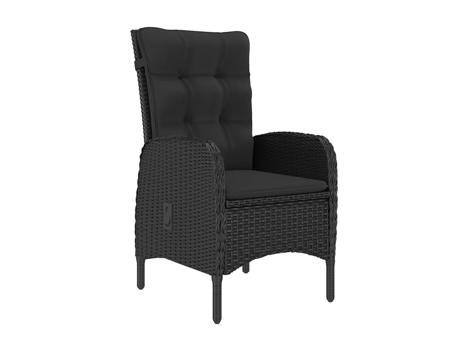 Set Mobili da Pranzo per Giardino 5 pz Nero