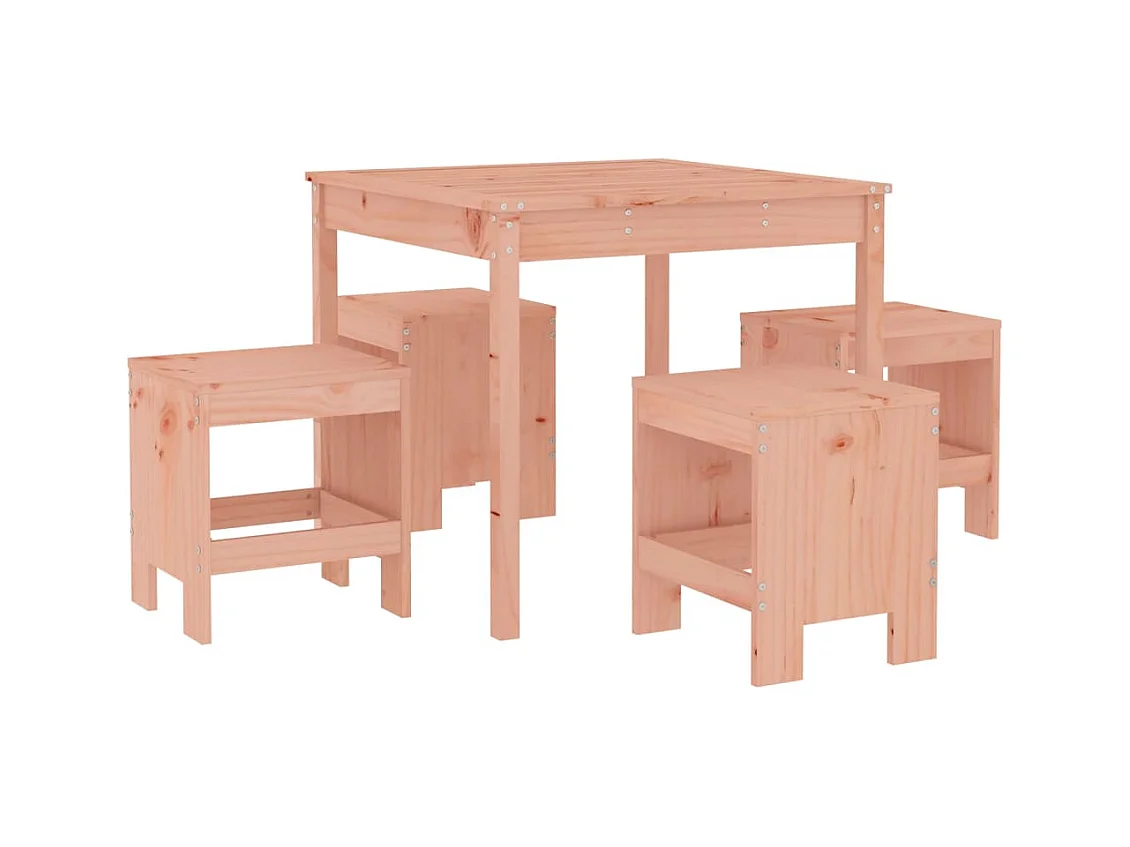 Ensemble à manger de jardin 5pcs bois massif Douglas