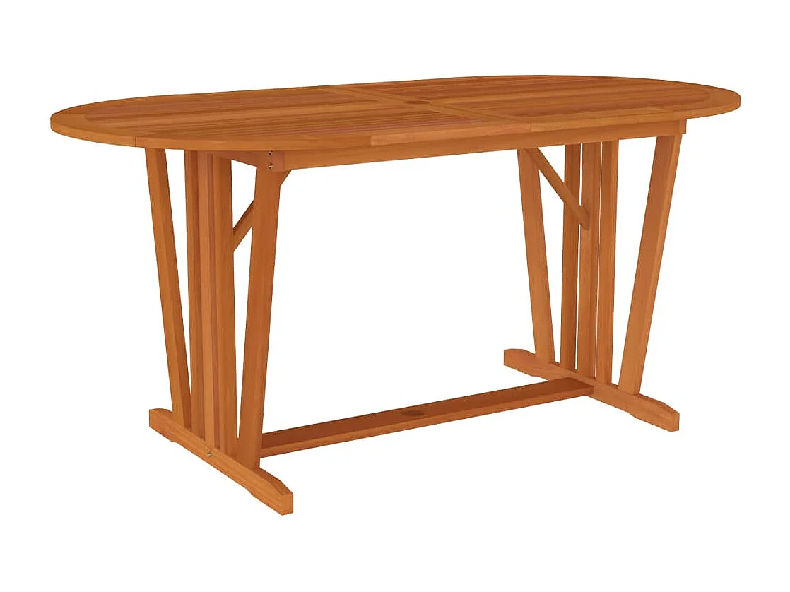 Ensemble à manger de jardin 5 pcs Bois d'eucalyptus massif