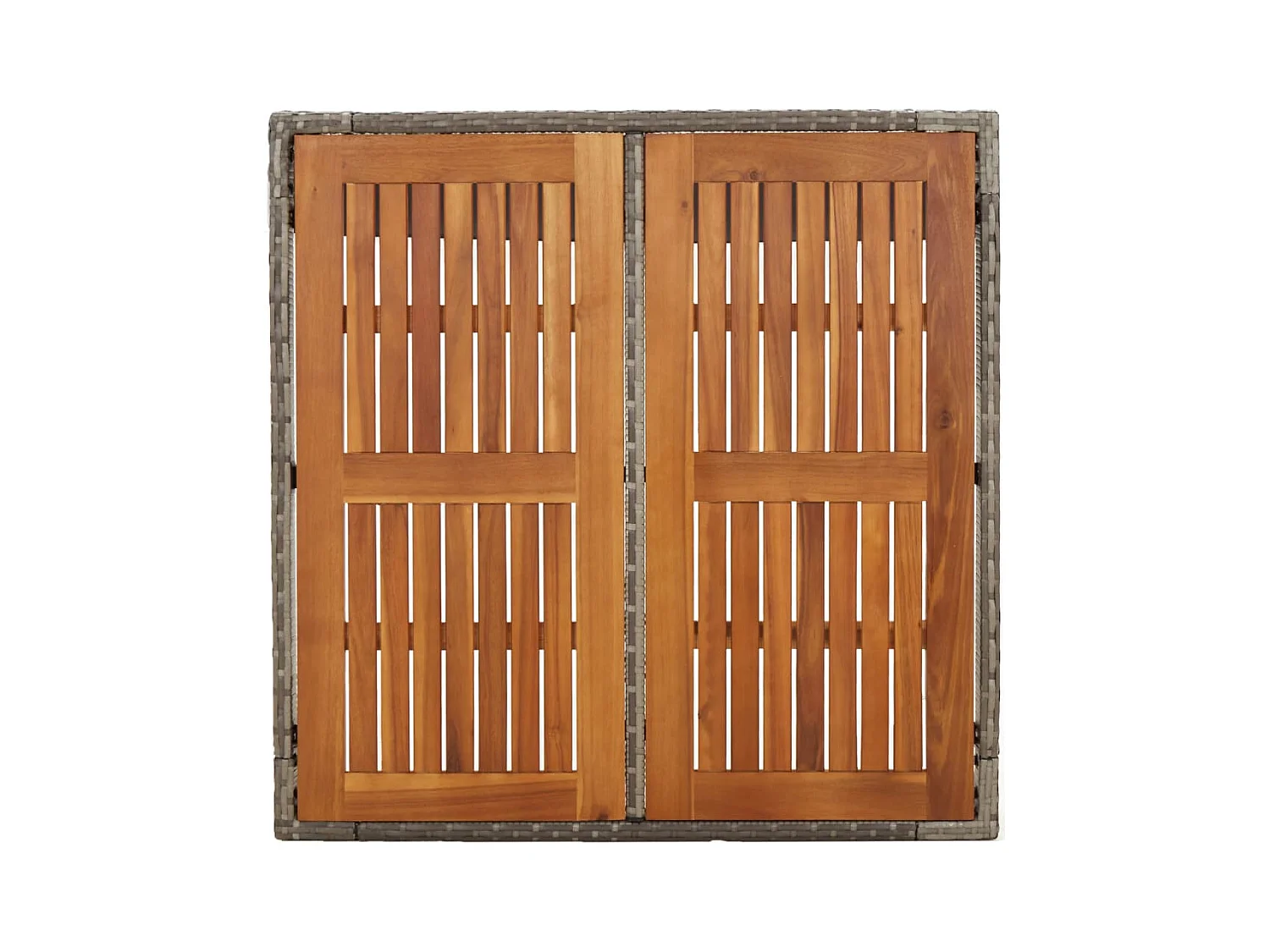 3-delige Tuinset met kussens poly rattan grijs