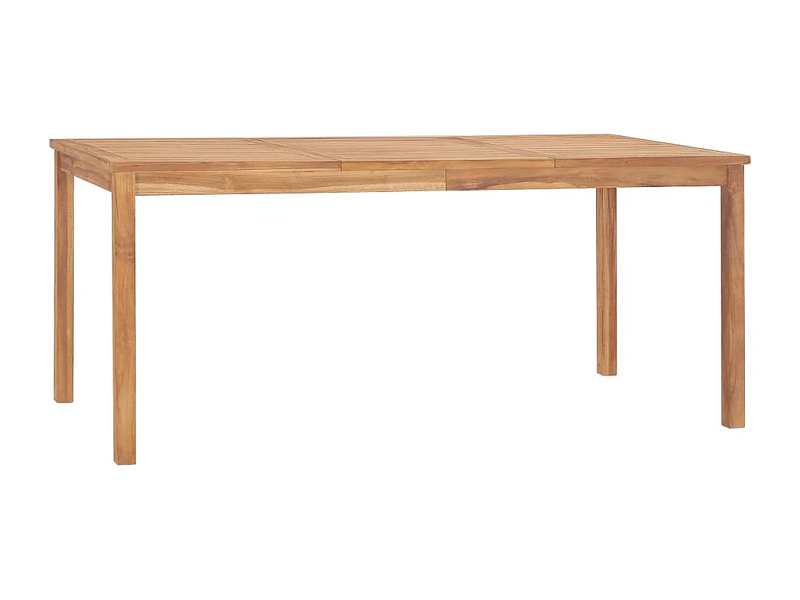 Ensemble de salle à manger de jardin 9 pièces 180 x 90 cm en bois de teck massif