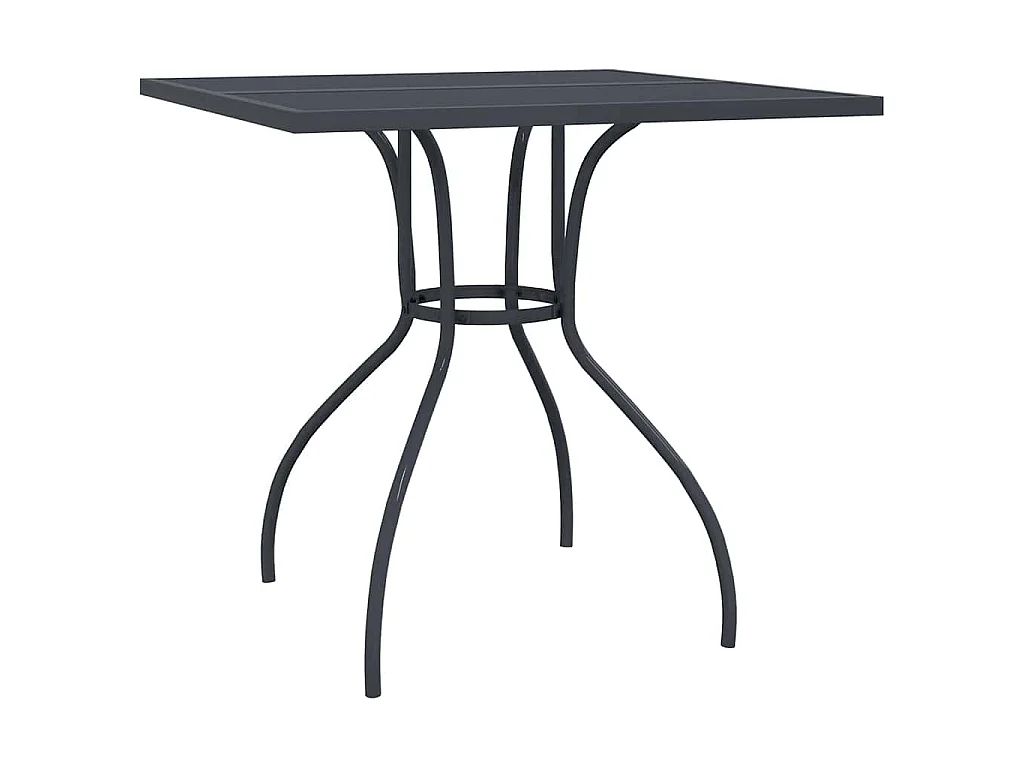 Ensemble à manger de jardin 5 pcs anthracite acier