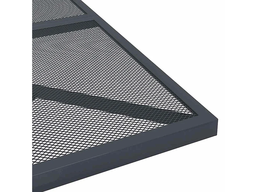 Ensemble à manger de jardin 5 pcs anthracite acier