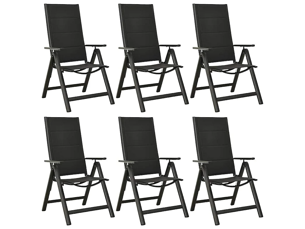 7-delige Tuinset aluminium antracietkleurig