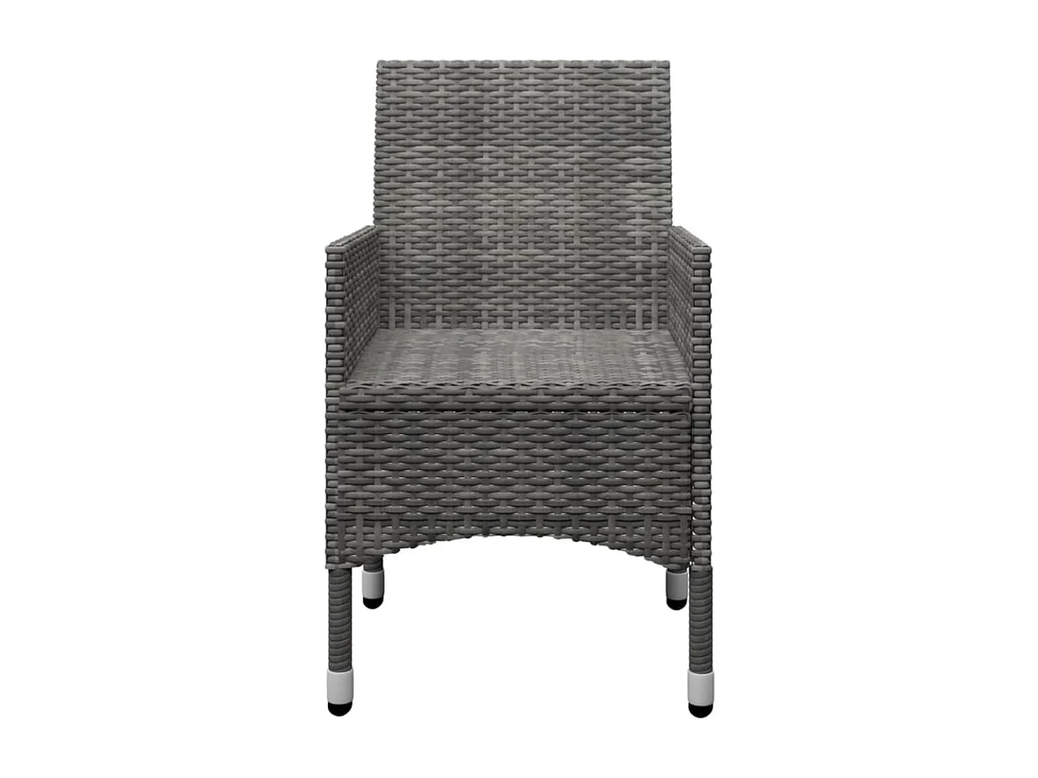 5 pcs conjunto de jantar para jardim cinzento