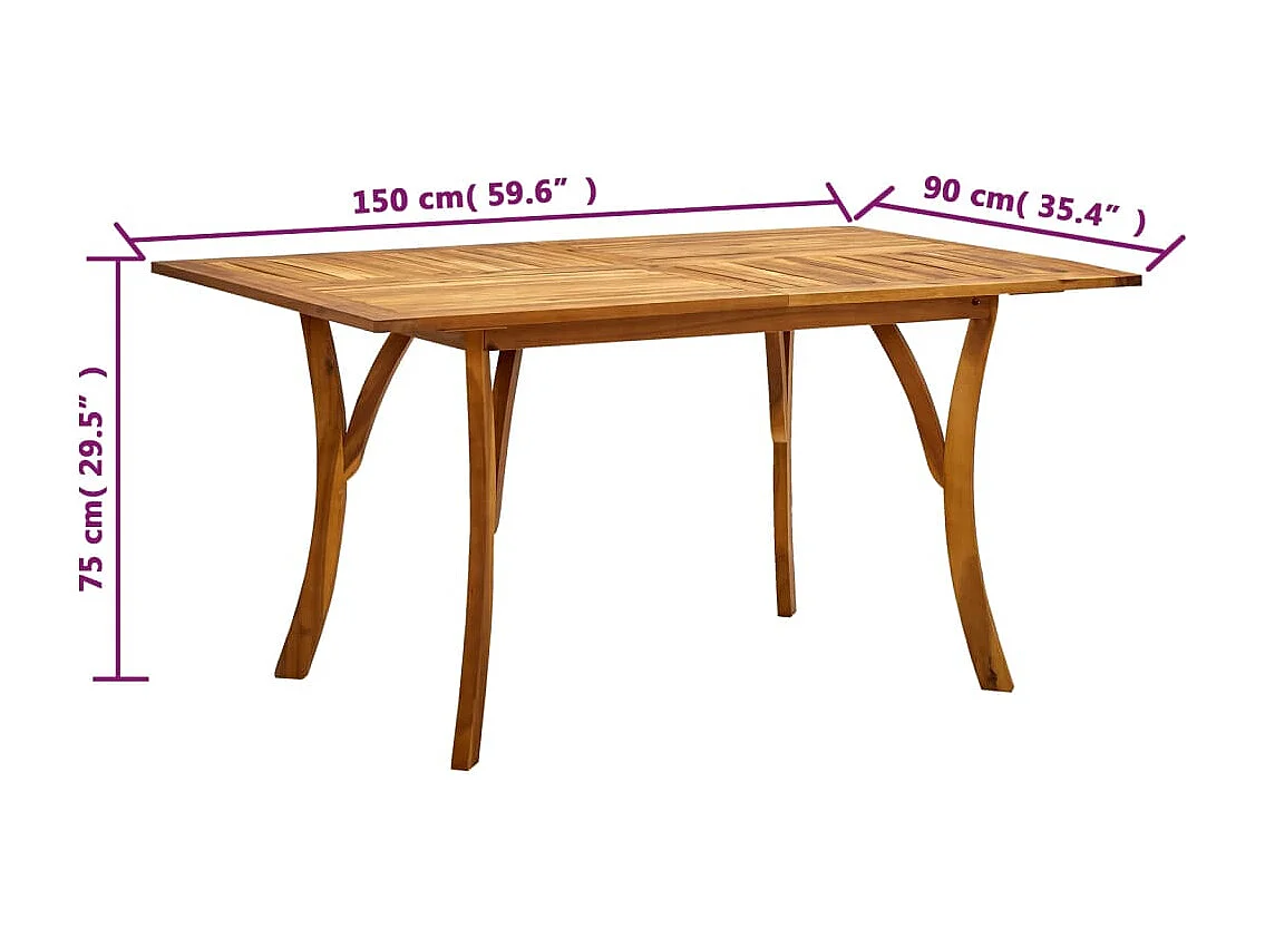 Set Mobili da Pranzo per Giardino 5 pz Marrone