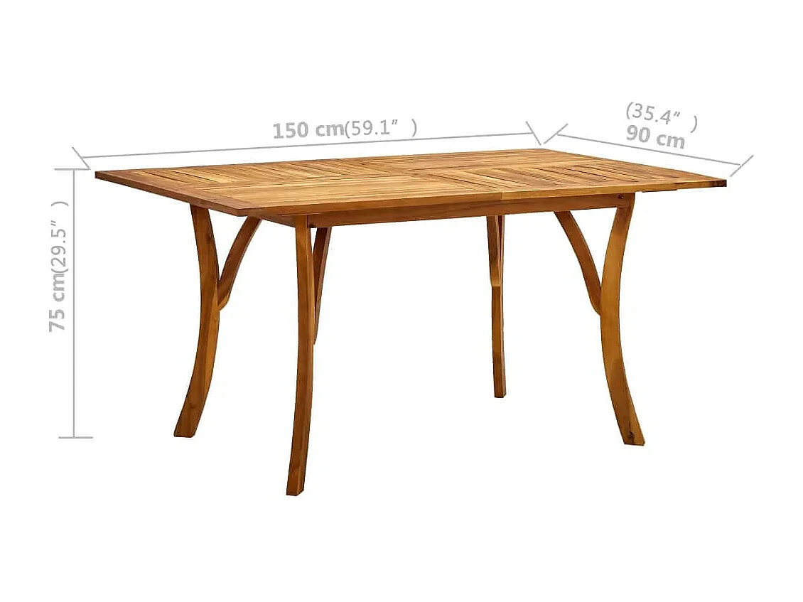 Set Mobili da Pranzo per Giardino 5 pz Nero