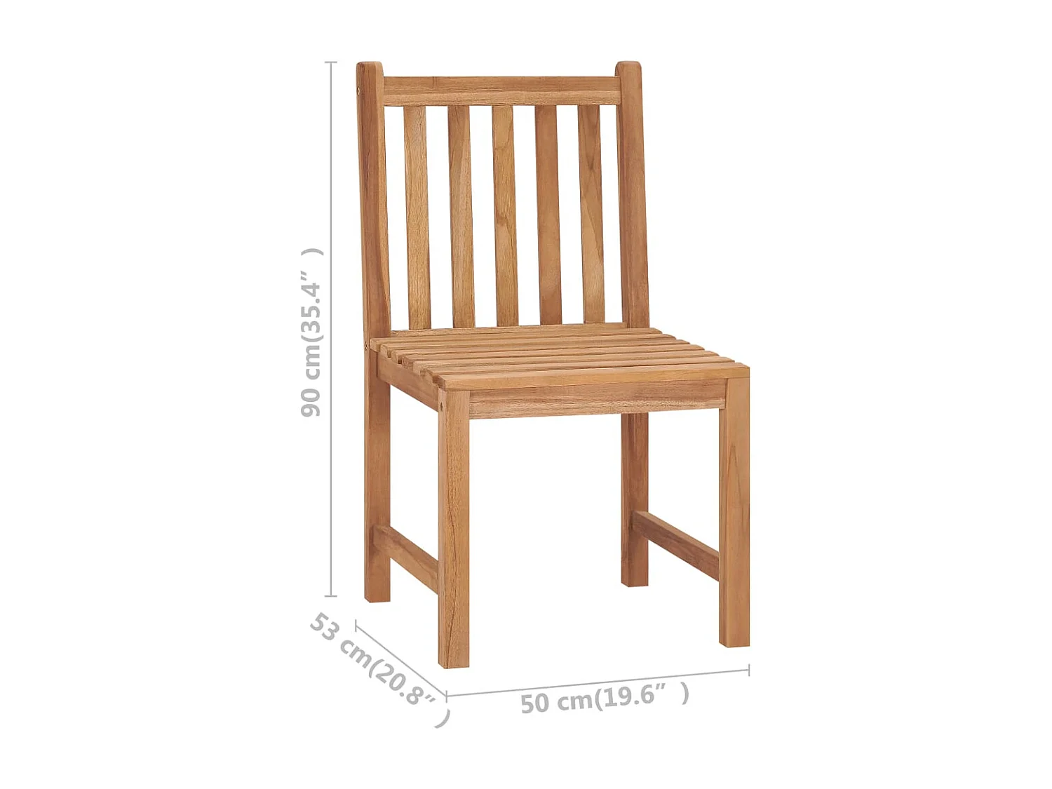 Ensemble de salle à manger de jardin 7 pièces 180 x 90 cm en bois de teck massif