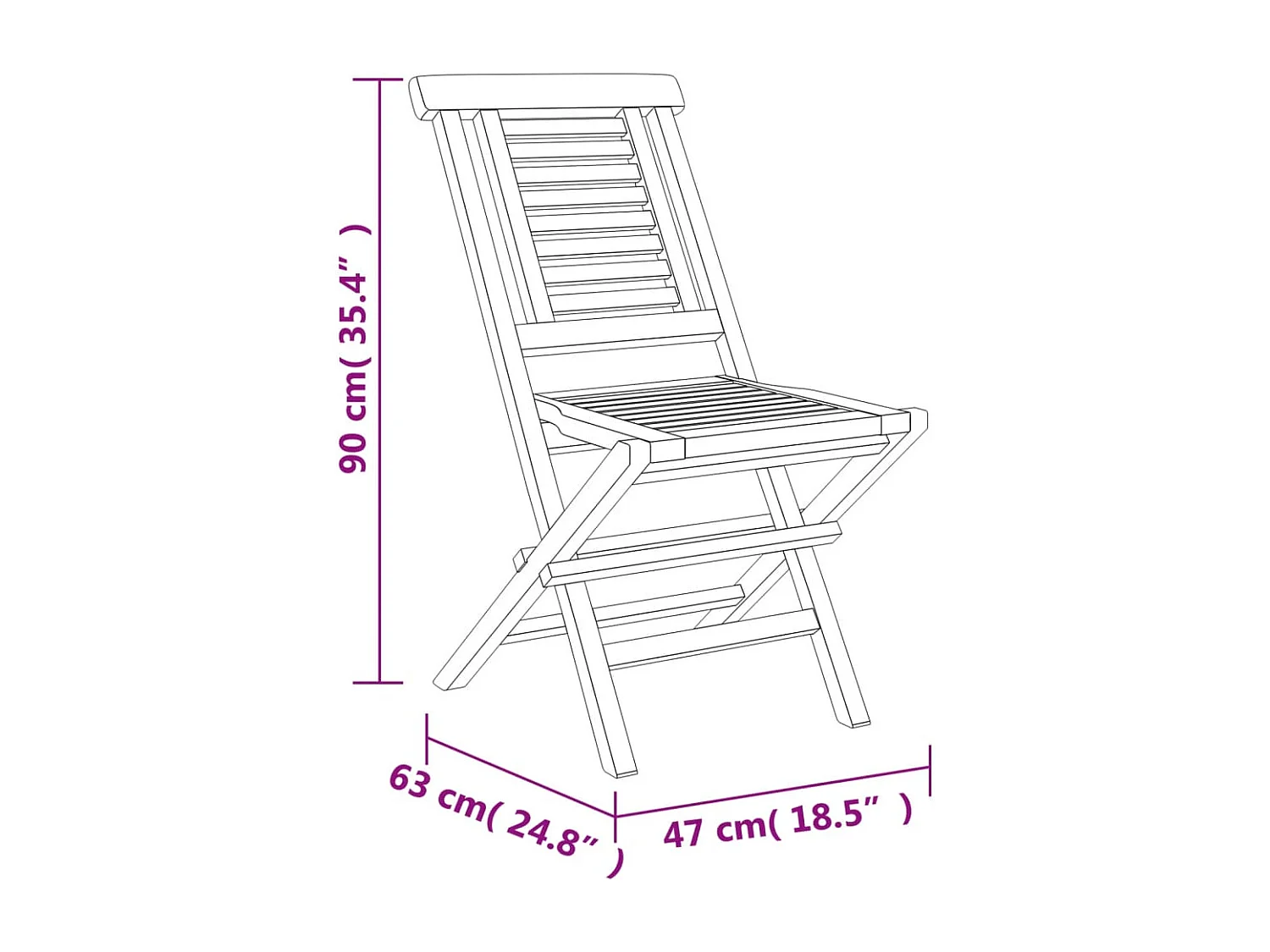 Ensemble à manger de jardin 5 pcs Bois de teck massif