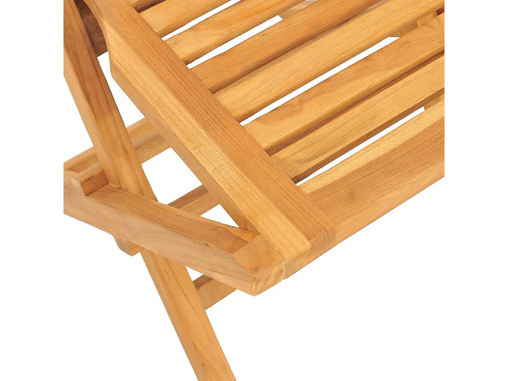 Ensemble à manger de jardin 5 pcs Bois de teck massif