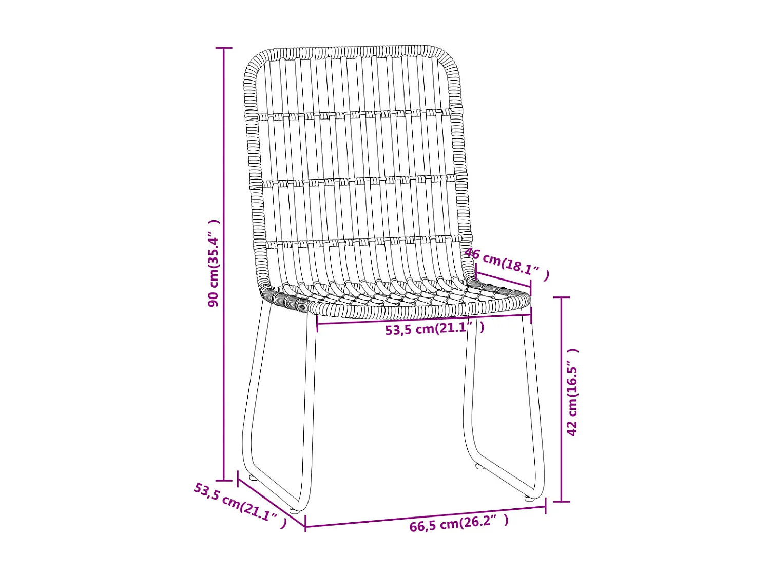 Set da Pranzo per Giardino 7 pz con Cuscini Nero