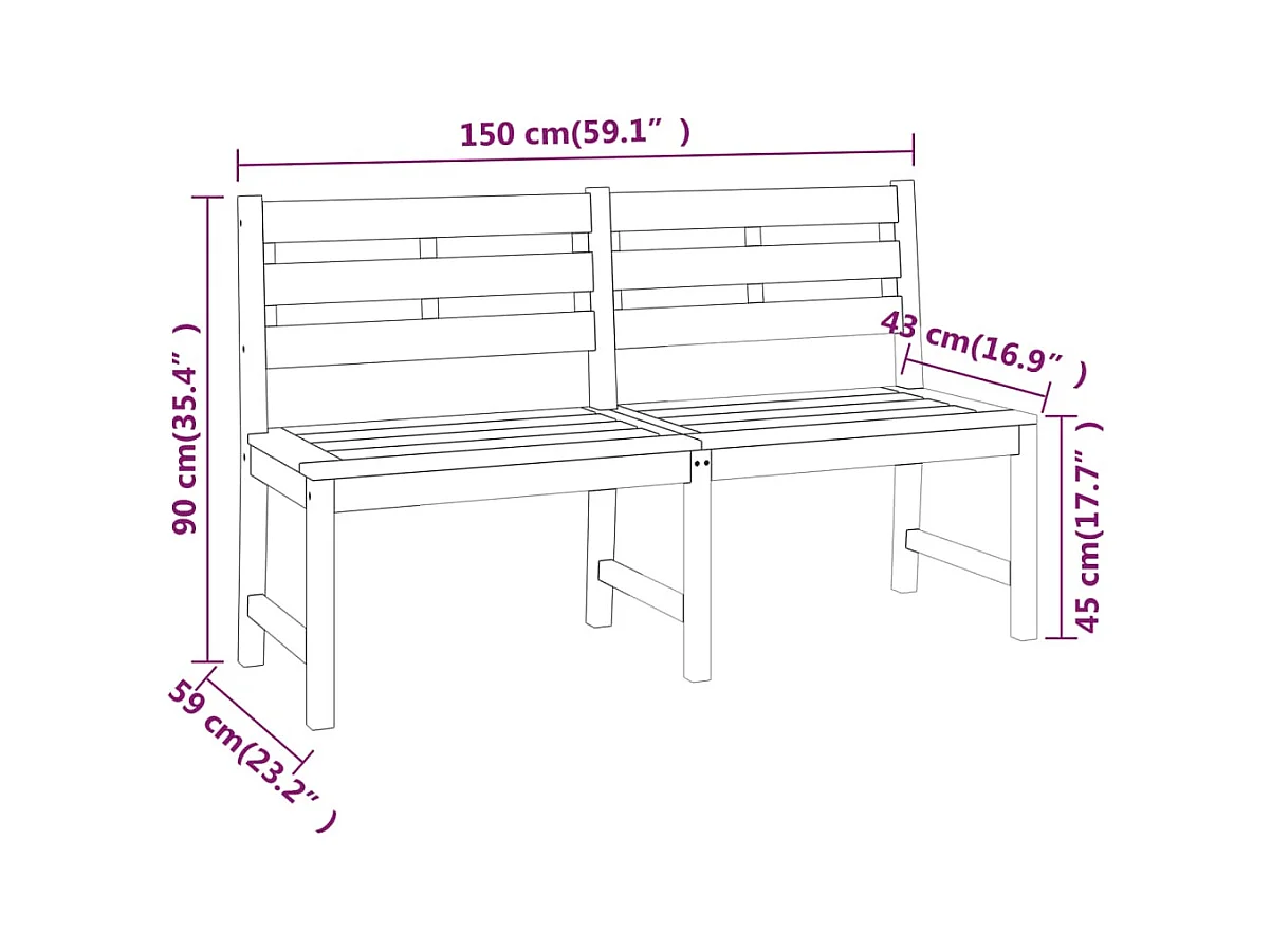 Ensemble à manger de jardin 4 pcs Bois de teck massif