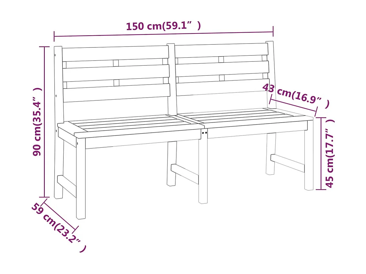 Ensemble à manger de jardin 4 pcs Bois de teck massif