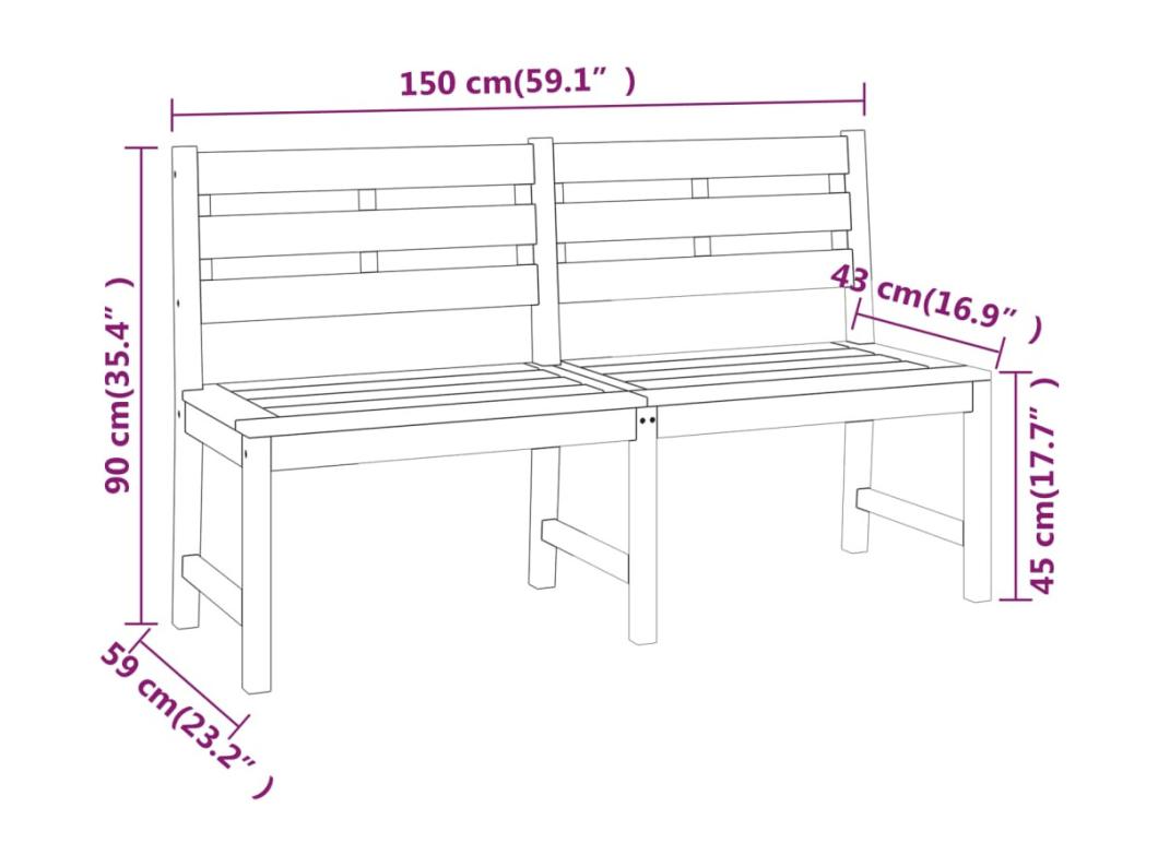 Ensemble à manger de jardin 4 pcs Bois de teck massif