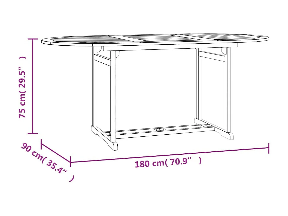 Juego de comedor para jardín 9 piezas madera maciza de teca
