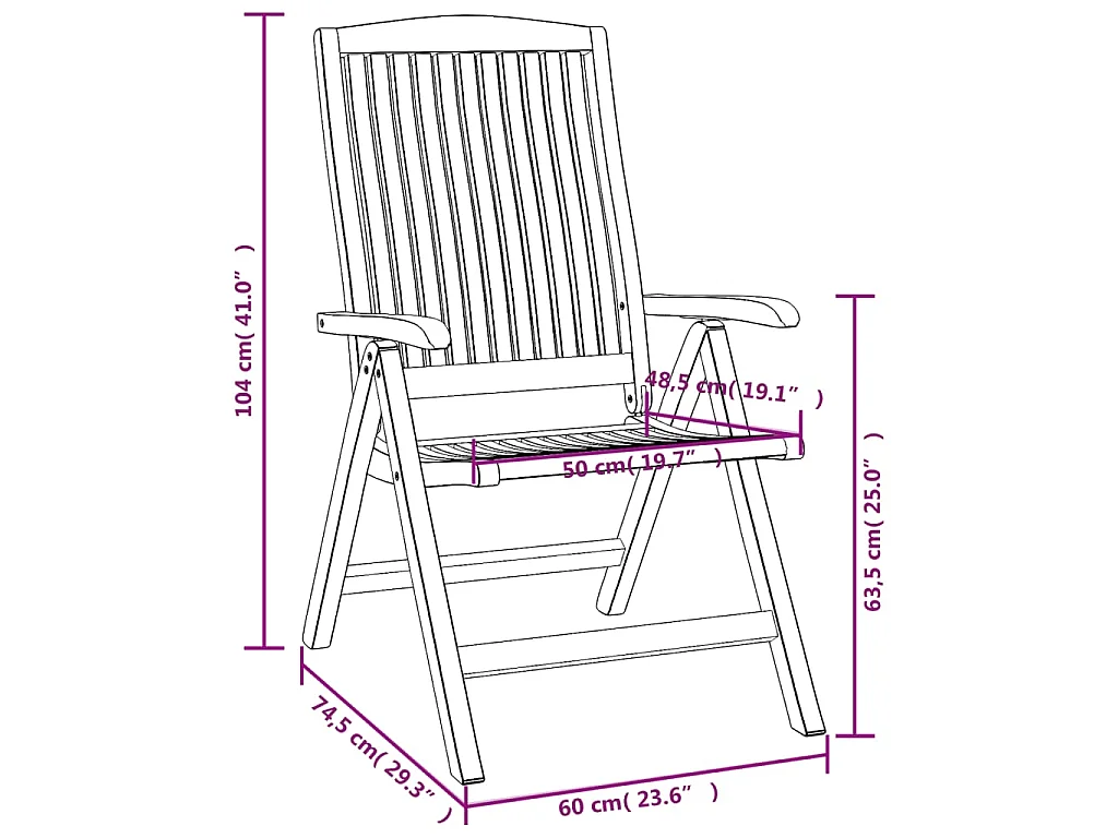 Set da Pranzo per Giardino 9 pz in Legno Massello di Teak