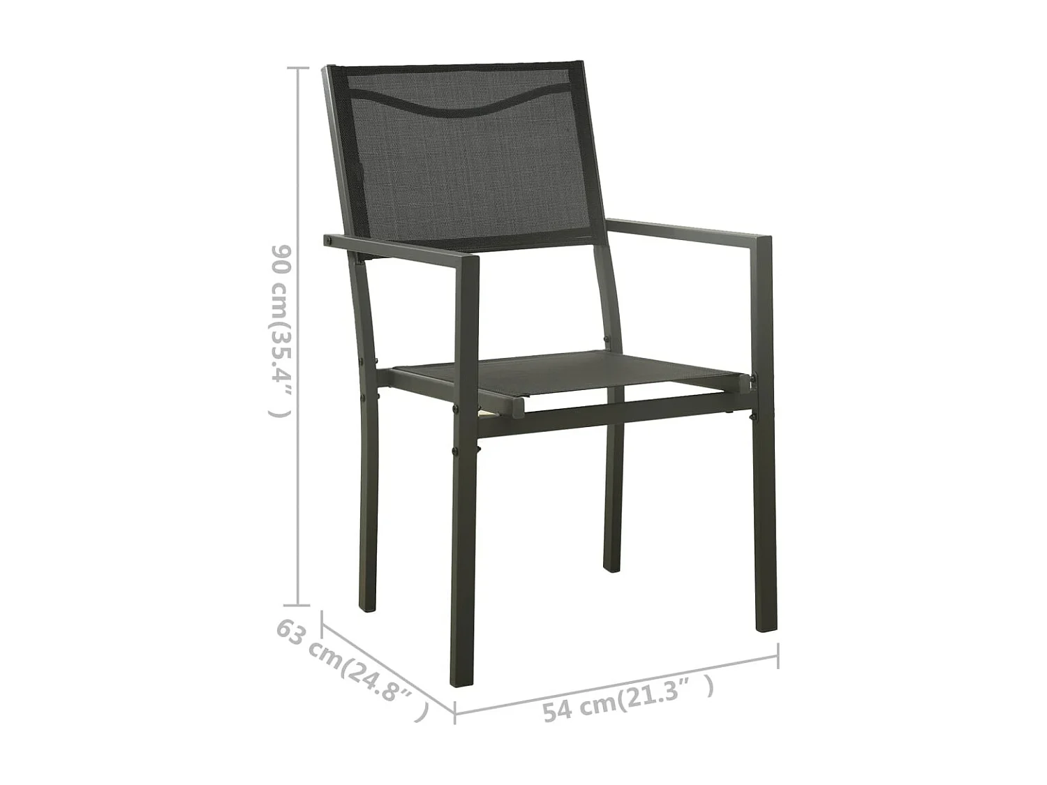 5 pcs conjunto de jantar para exterior aço