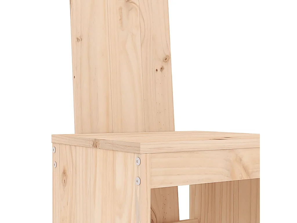 Ensemble de bar de jardin 3 pcs bois de pin massif