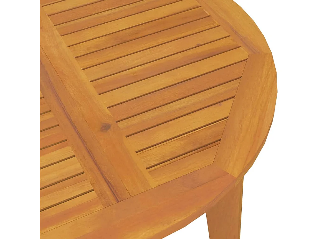 Ensemble à manger de jardin 5 pcs Bois d'acacia solide