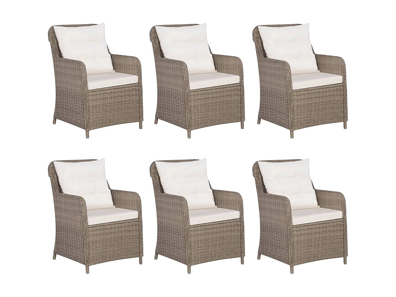 7-delige Tuinset bruin