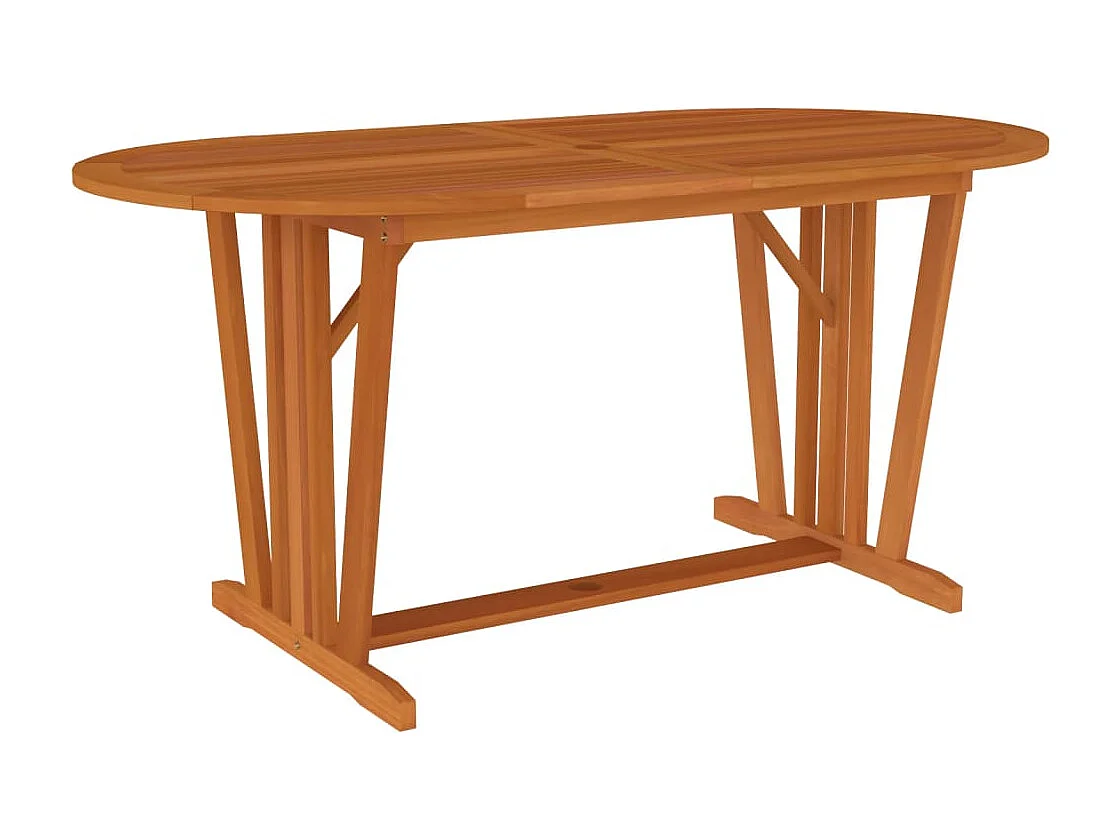 Ensemble à manger de jardin 7 pcs Bois d'eucalyptus massif