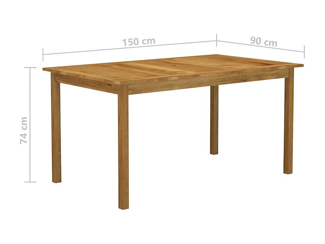 Ensemble à manger de jardin 7 pcs Noir