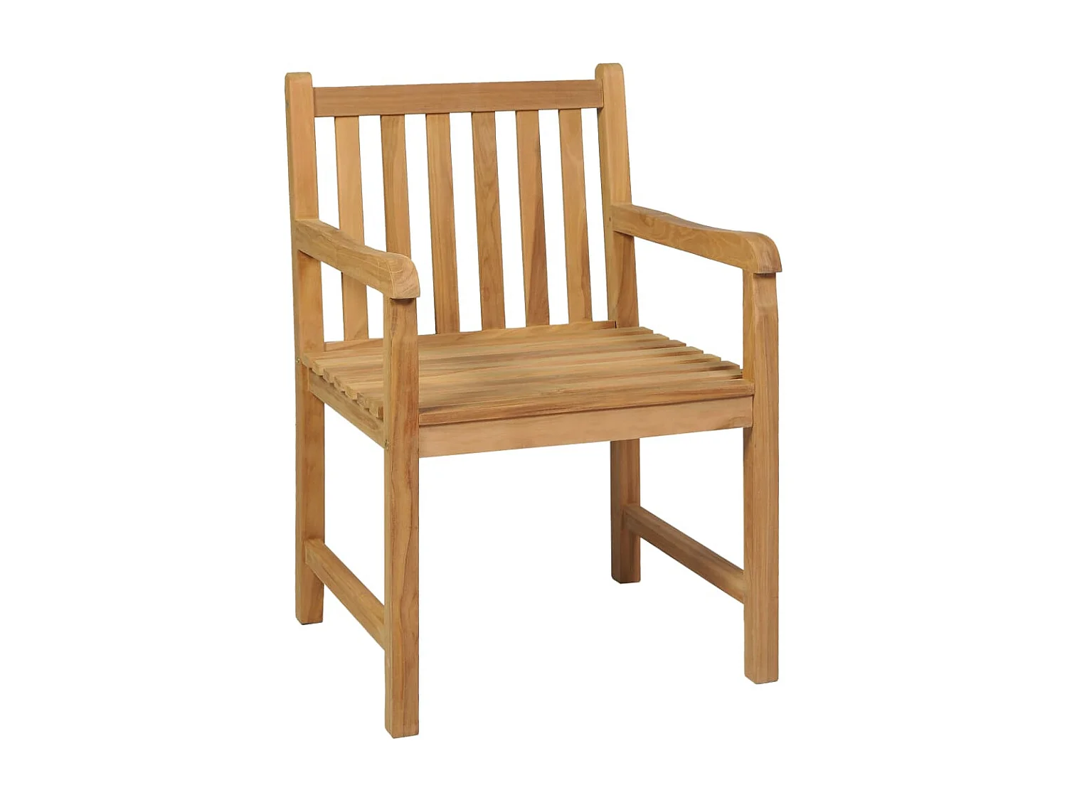 3-teiliges Garten-Ess-Set 80 x 80 cm Massivholz Teak