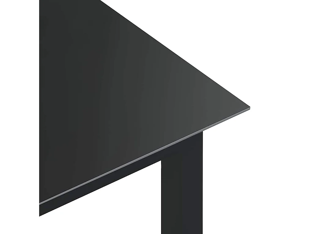 Ensemble à manger de jardin 5 pcs aluminium anthracite