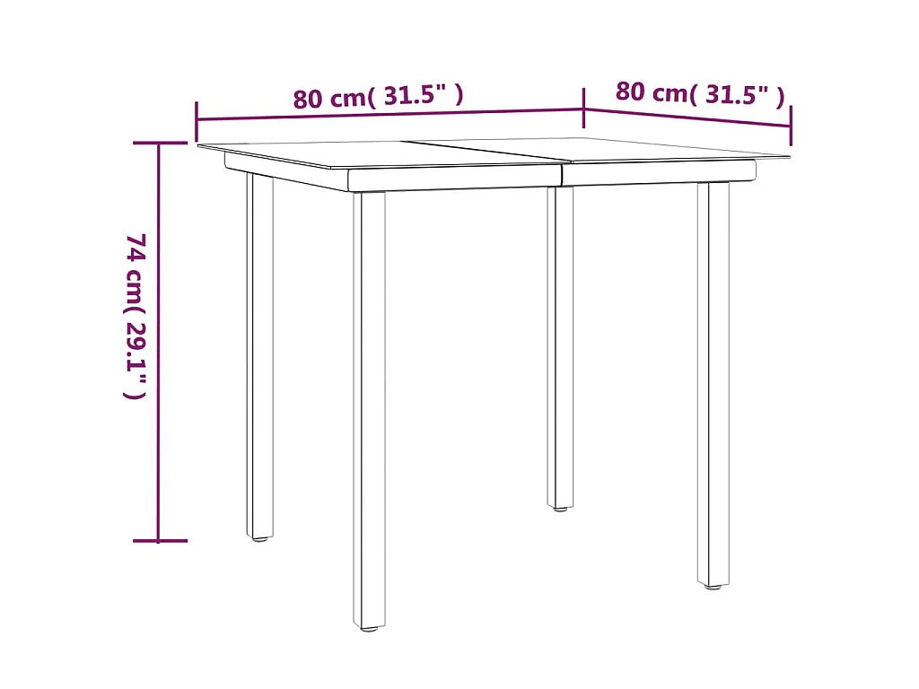 Ensemble à manger de jardin 5 pcs noir textilène et acier