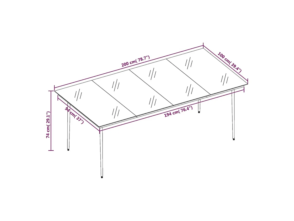 Ensemble à manger de jardin 9 pcs Gris clair