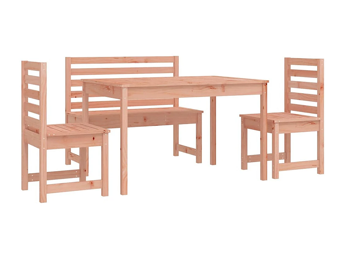 Ensemble à manger de jardin 4 pcs bois massif Douglas