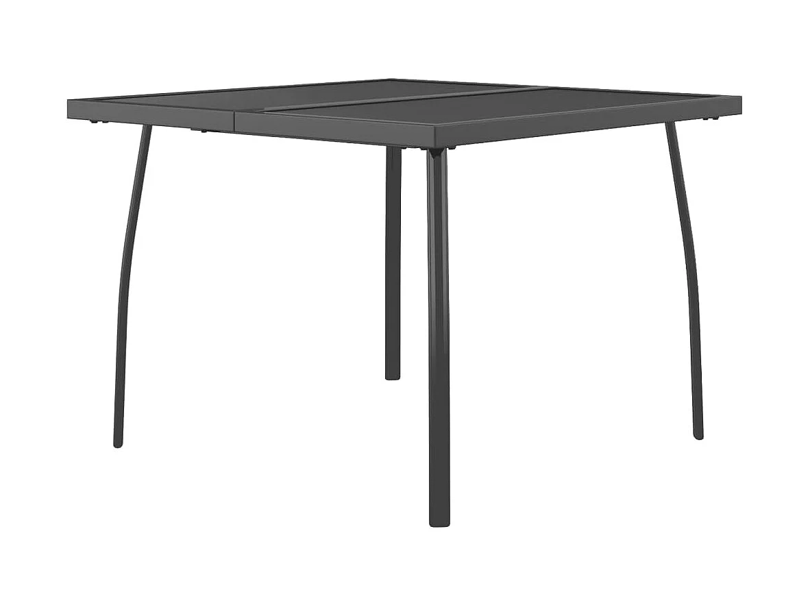 Ensemble à manger de jardin 5 pcs anthracite métal maille