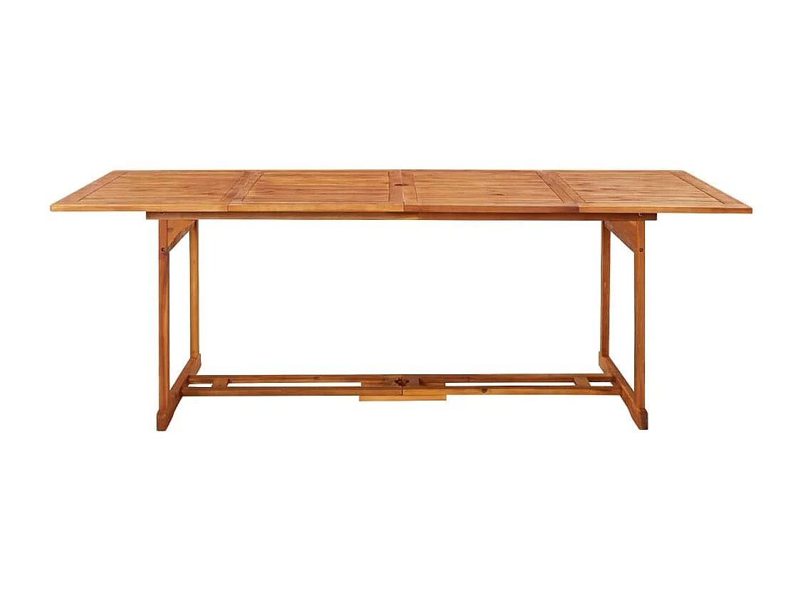 Ensemble à manger de jardin 11 pcs 220x90x75 cm bois d'acacia