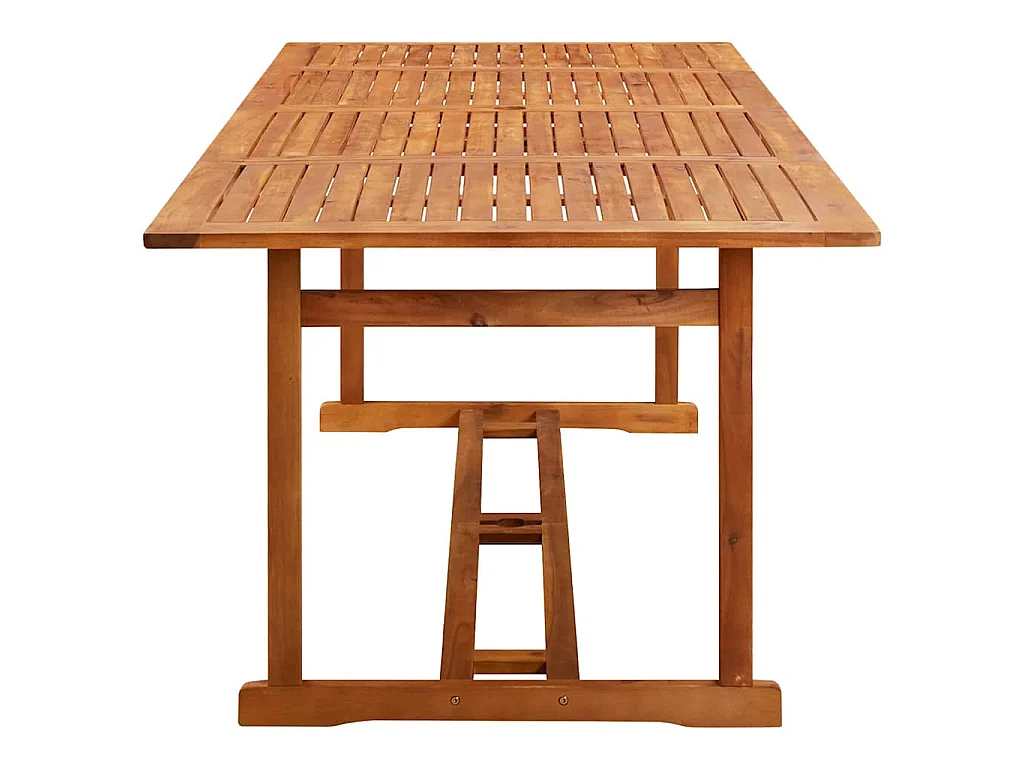 Ensemble à manger de jardin 11 pcs 220x90x75 cm bois d'acacia