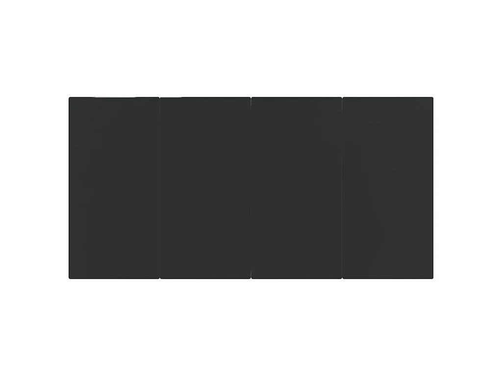 Set da Pranzo da Giardino 7 pz Nero