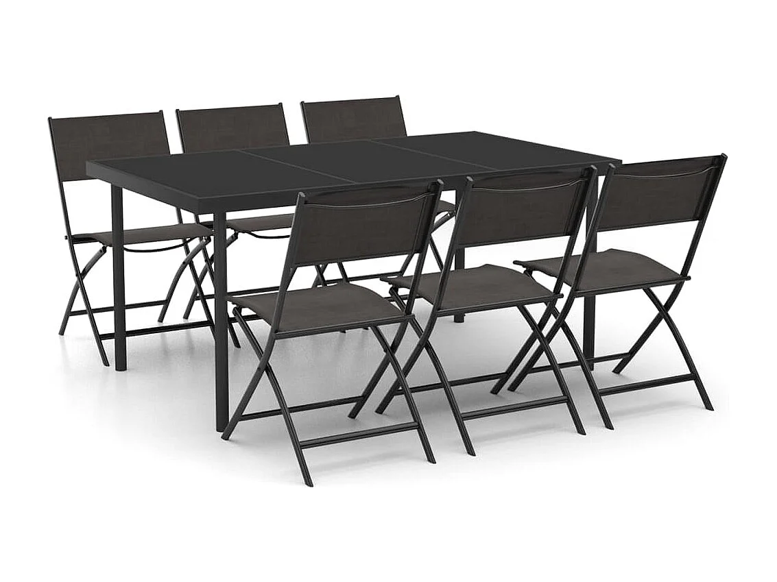 7-delige Tuinset staal