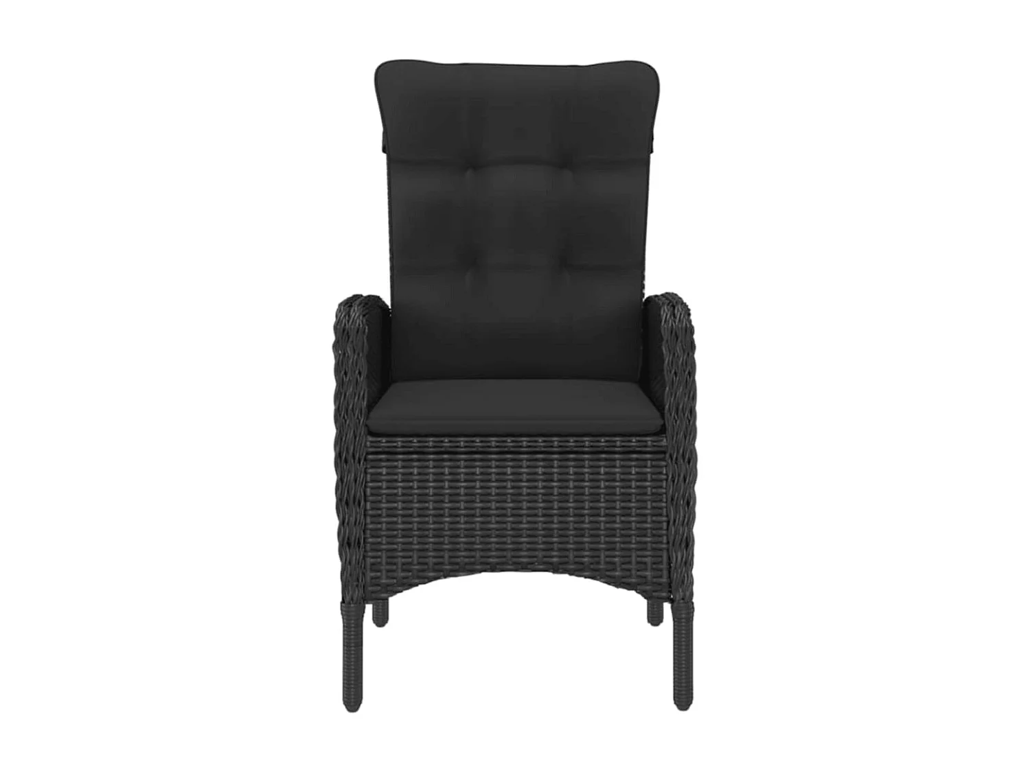 Ensemble à manger de jardin 5 pcs Noir