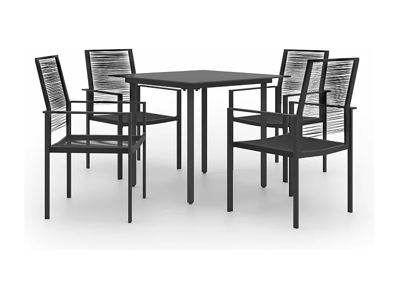 Juego de comedor de jardín 5 piezas