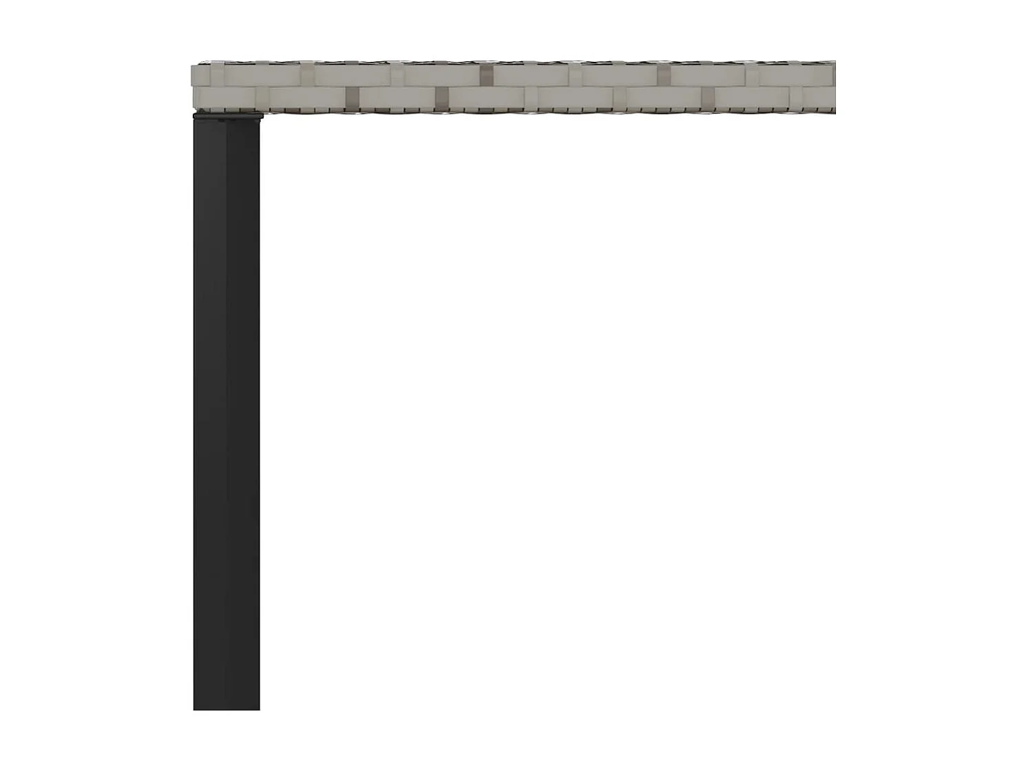 Ensemble à manger de jardin et coussins 2 pcs gris rotin