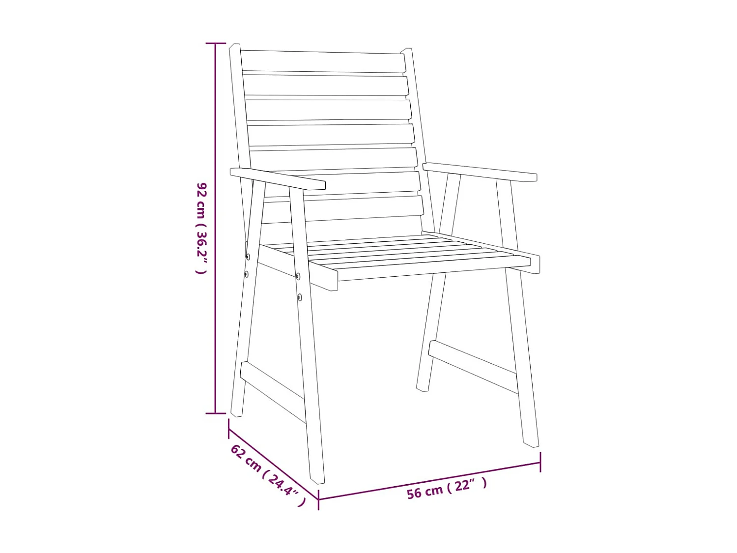 5 pcs conjunto de jantar para jardim madeira de acácia maciça