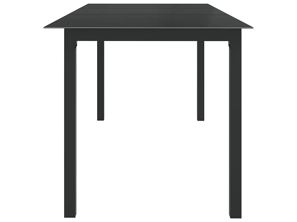 Set Mobili da Pranzo per Giardino 9 pz in Alluminio Antracite