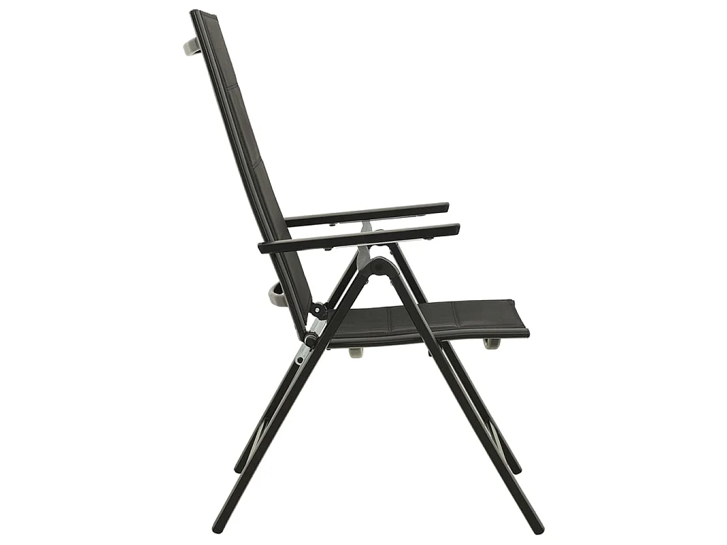Set Mobili da Pranzo per Giardino 9 pz in Alluminio Antracite